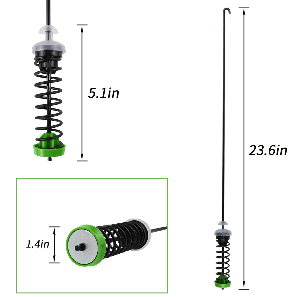 Cooouds close-up of spring-steel suspension rod highlights durable material and longevity benefit