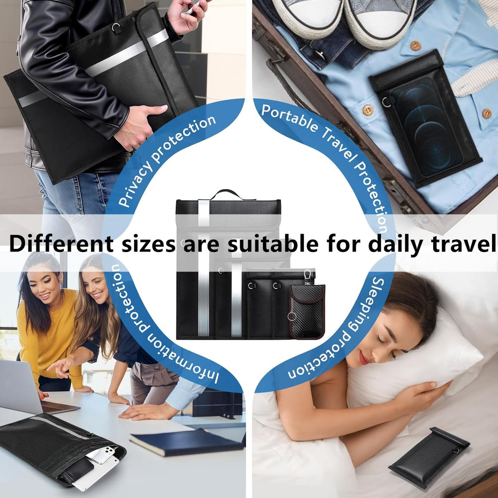 Coorattyes bags in a travel kit scene showing portability and secure device storage