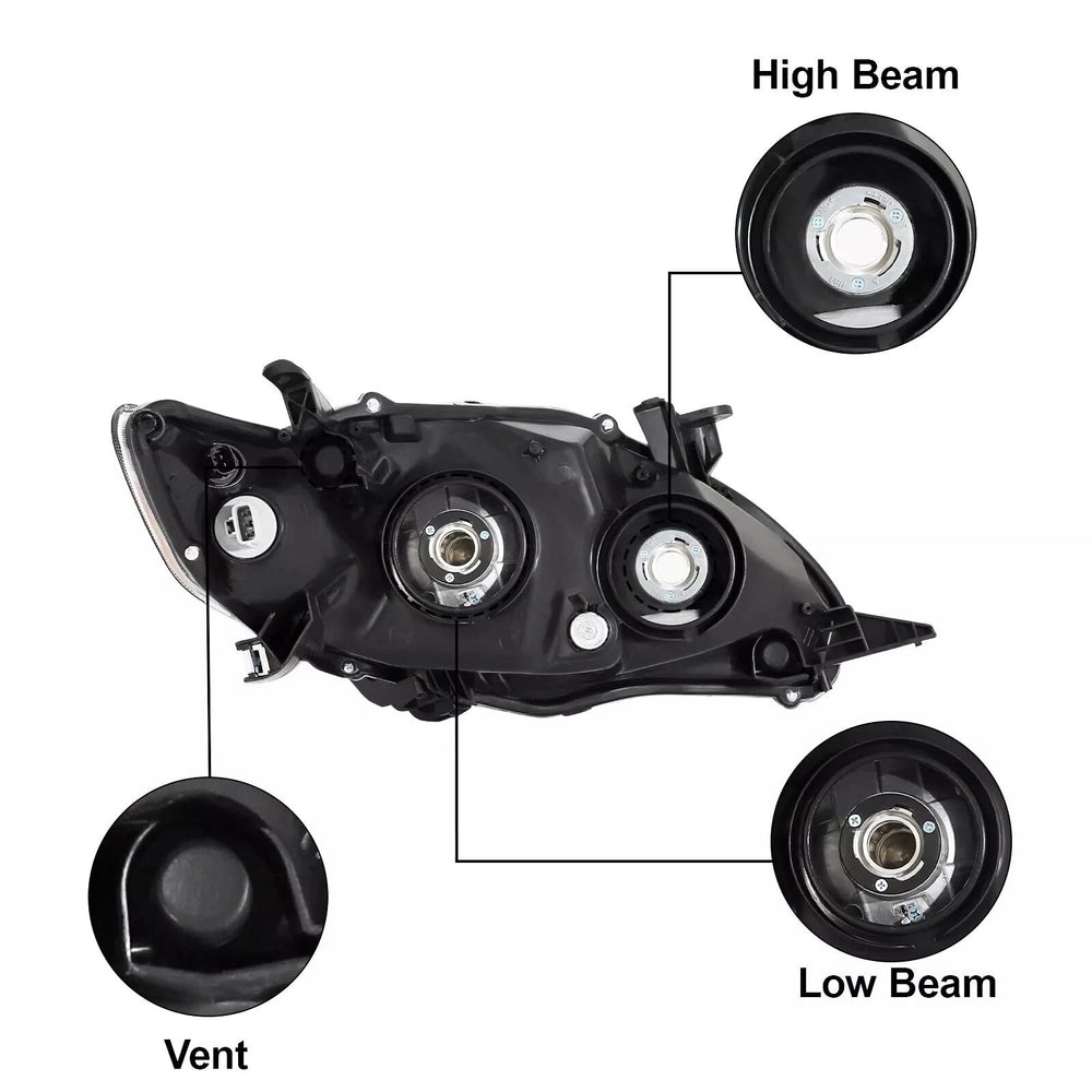 corkiauto nighttime beam pattern illustrating wider brighter roadway visibility