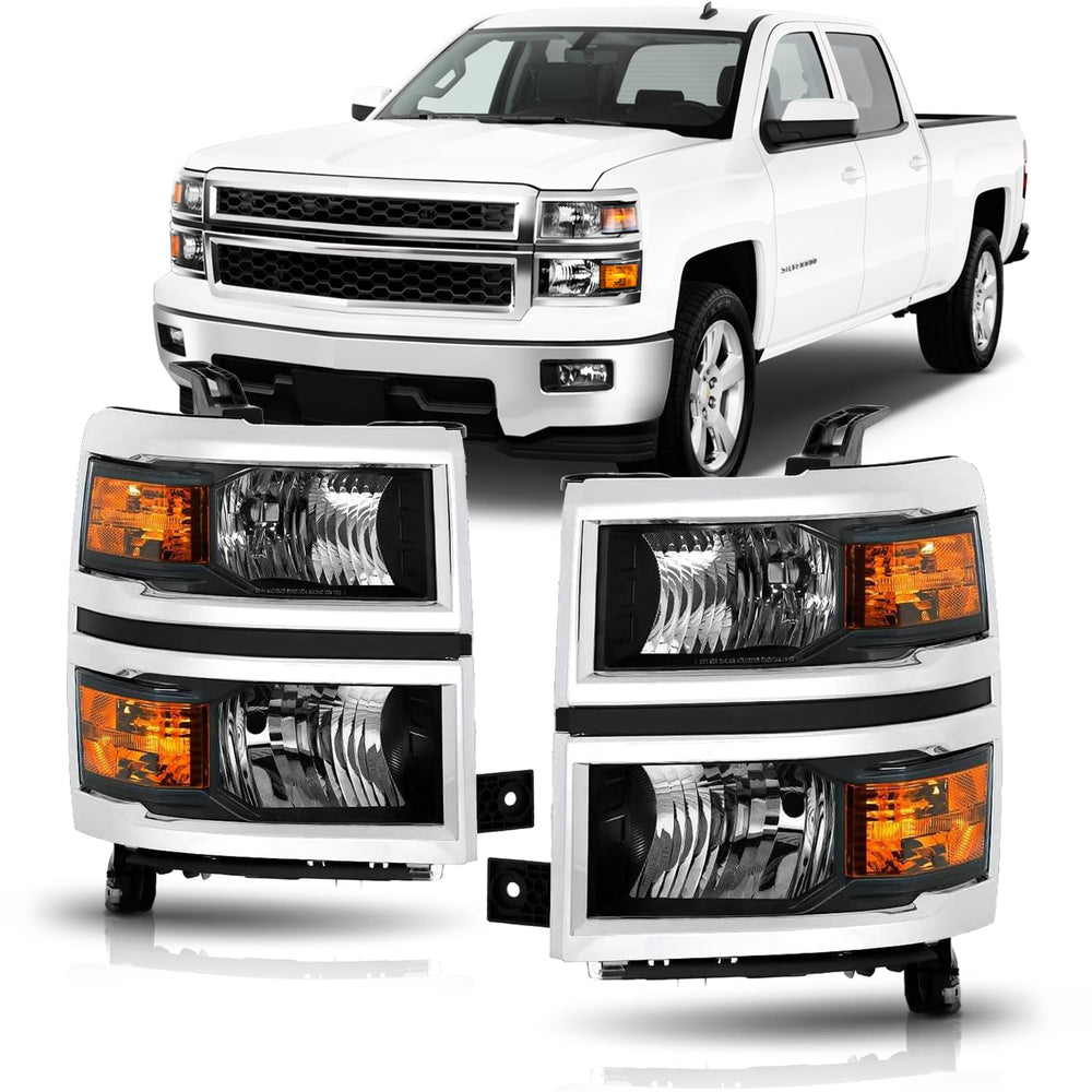 corkiauto front view of headlight assemblies showing clean factory fit and restored appearance