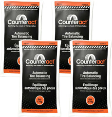 Counteract front package showing four 6oz bead bags and valve parts, improves balance