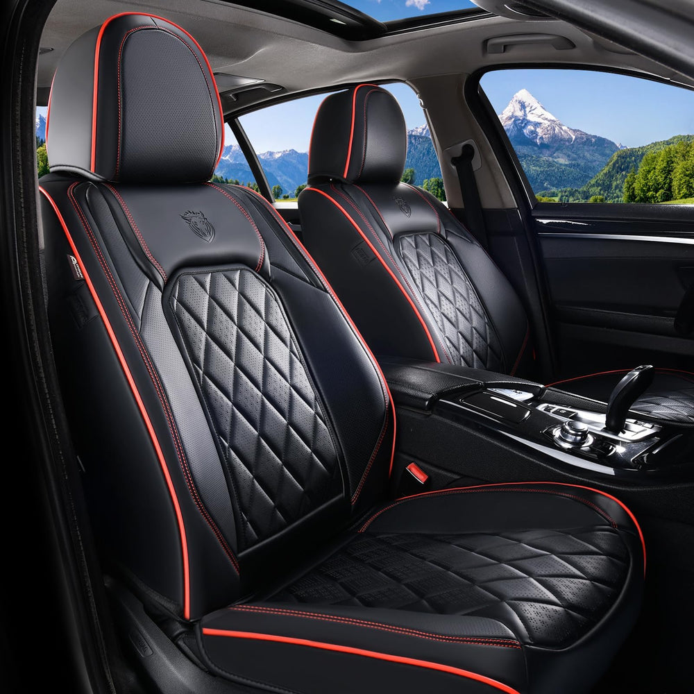 Coverado close-up perforated faux-leather texture highlighting breathability