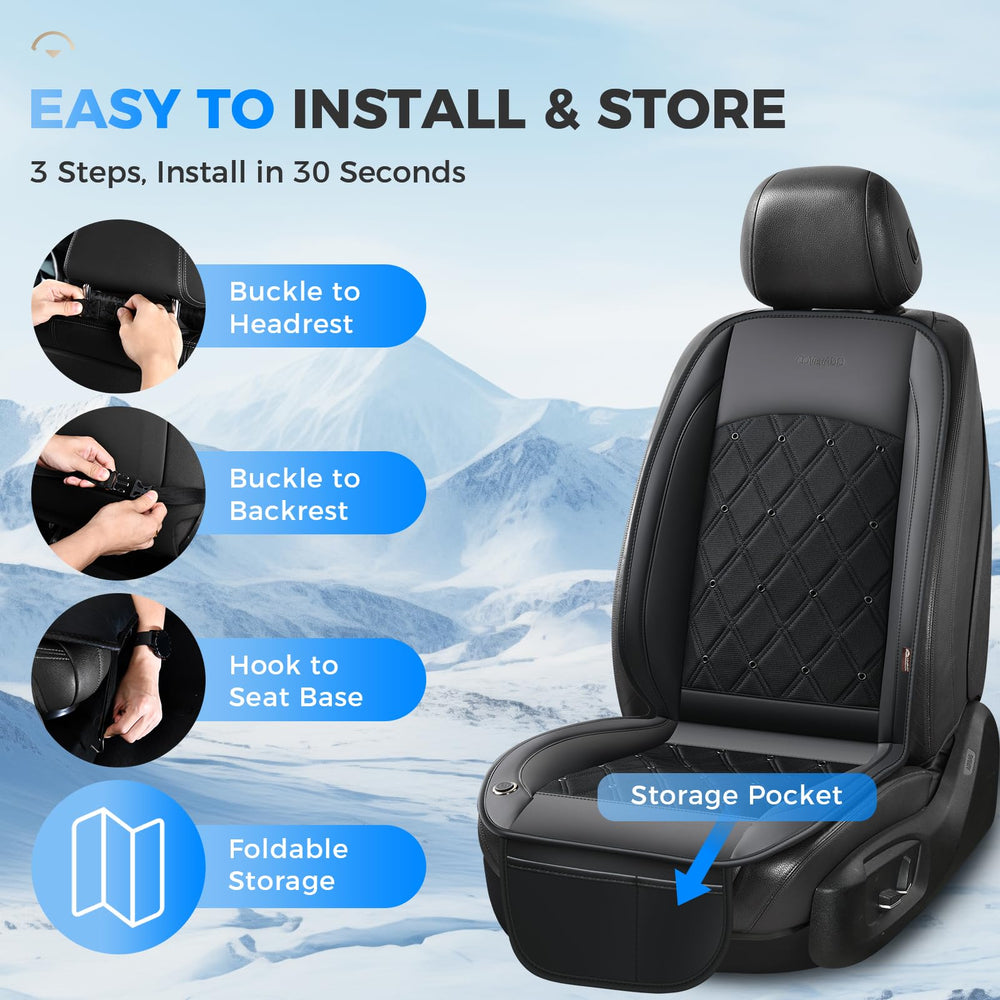 Coverado in-use with driver showing cooler seating during long drives