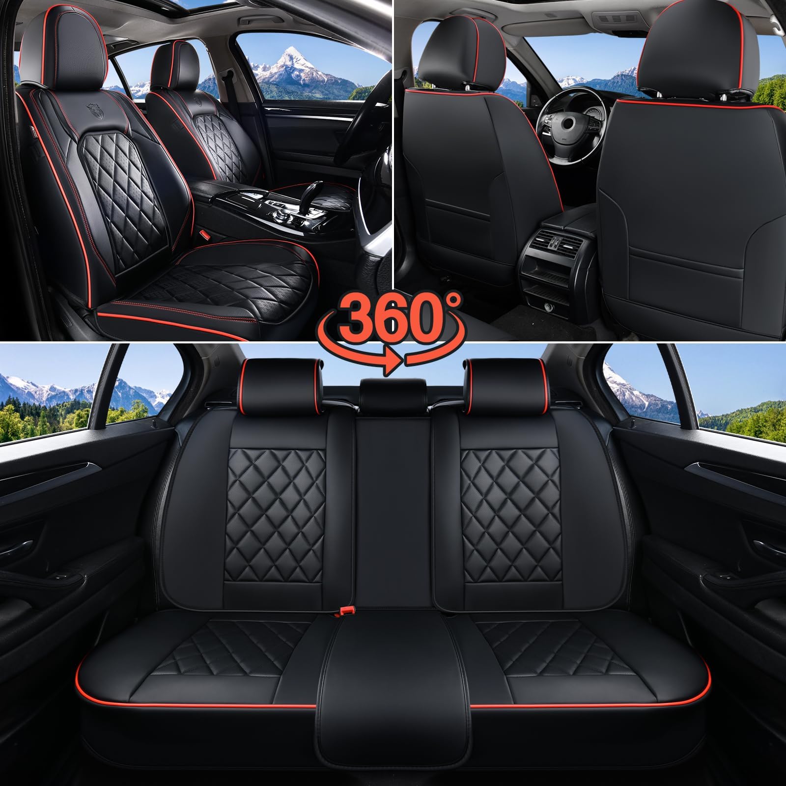 Coverado seat cover with measuring tape showing universal-fit scale