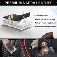 Coverado installed in a sedan demonstrating style and easy-to-clean surface