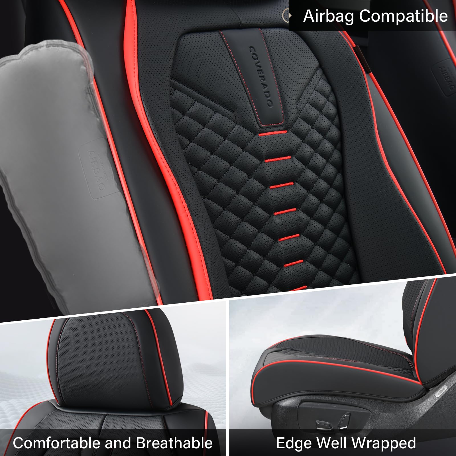 Coverado close-up of Nappa-style texture for soft touch and breathable comfort