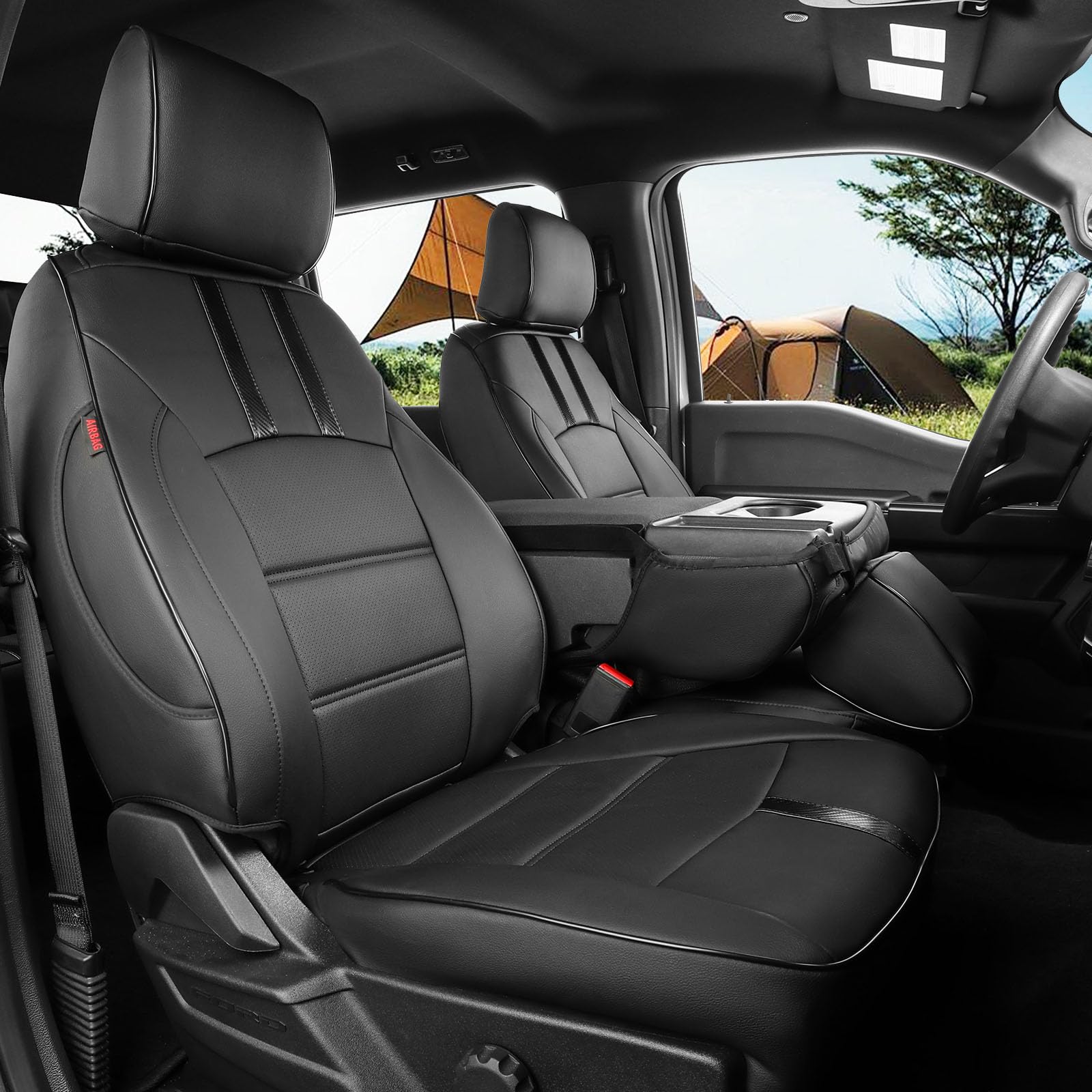 coverdream front seat front view showing tailored fit and upgraded appearance