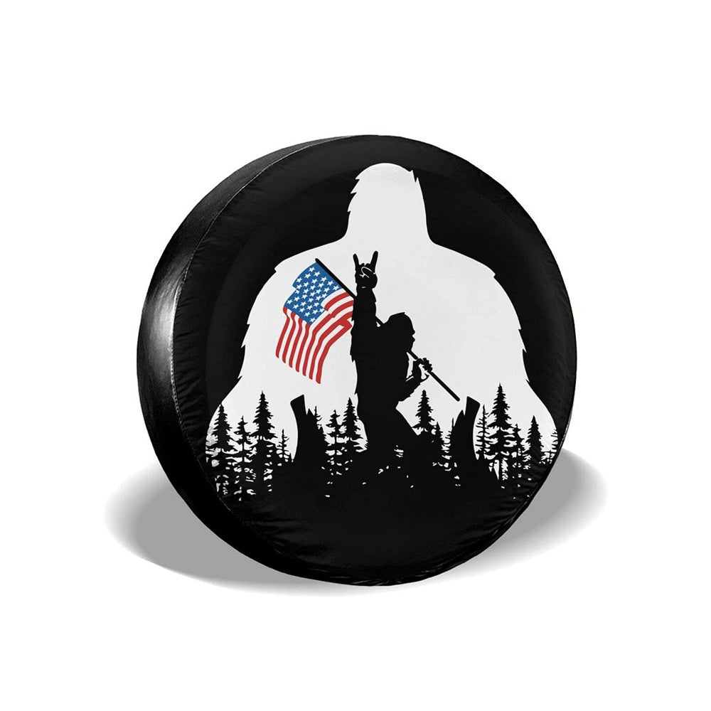 cozipink spare tire cover folded flat in packaging for easy storage