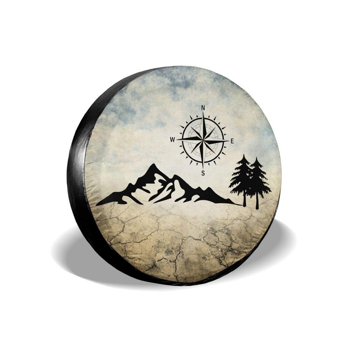 cozipink front view spare tire cover shows full design and protection benefit