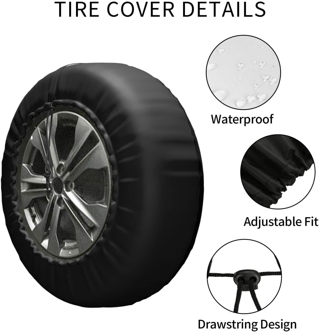 cozipink cover mounted on RV rear demonstrating secure protection