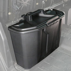 CPOWACE bin installed under a Can-Am Defender passenger seat for organized storage