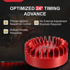 CPVNQMDG keyway with included crankshaft key ensures secure crank lock and reliability