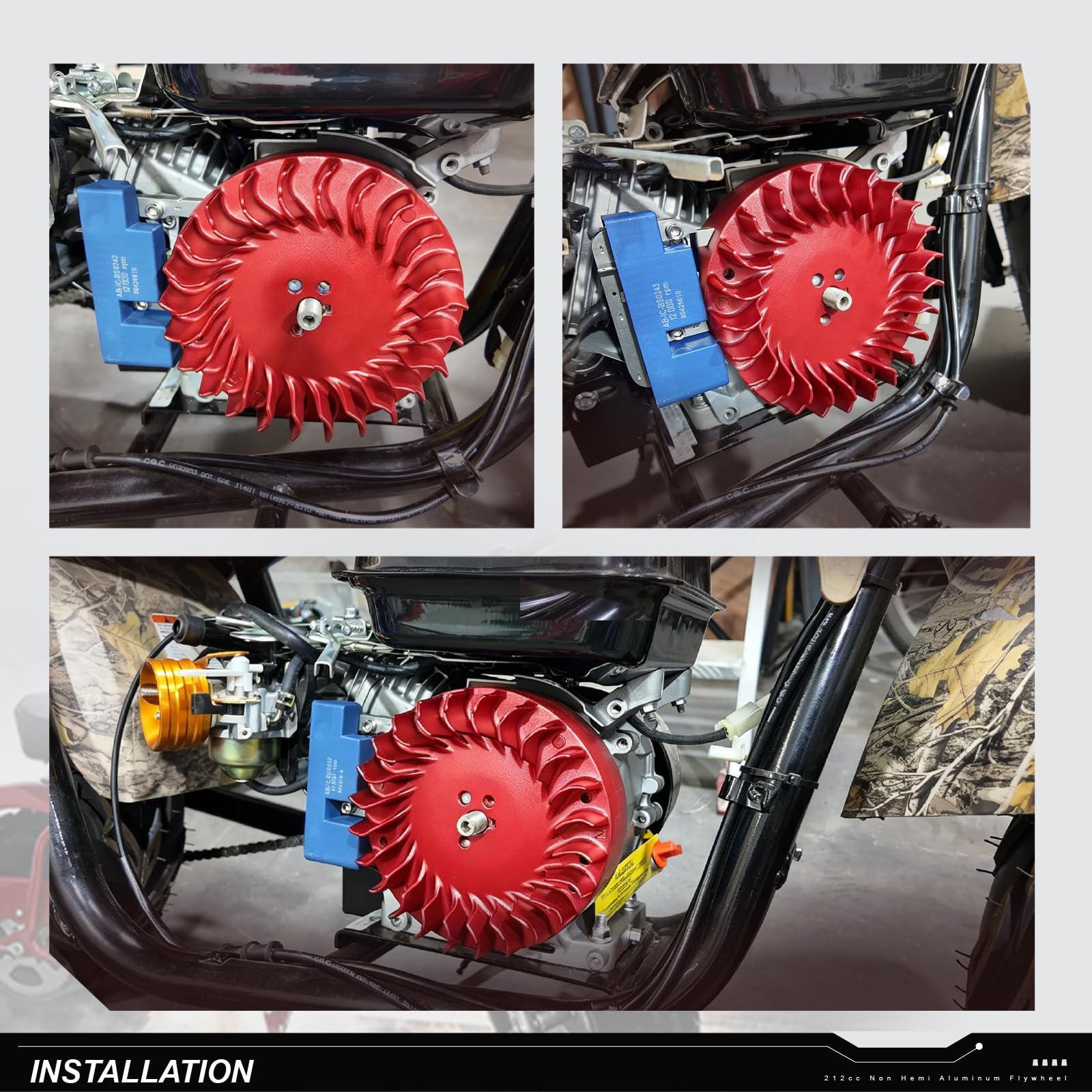 CPVNQMDG package contents with flywheel and key simplifies installation and replacement