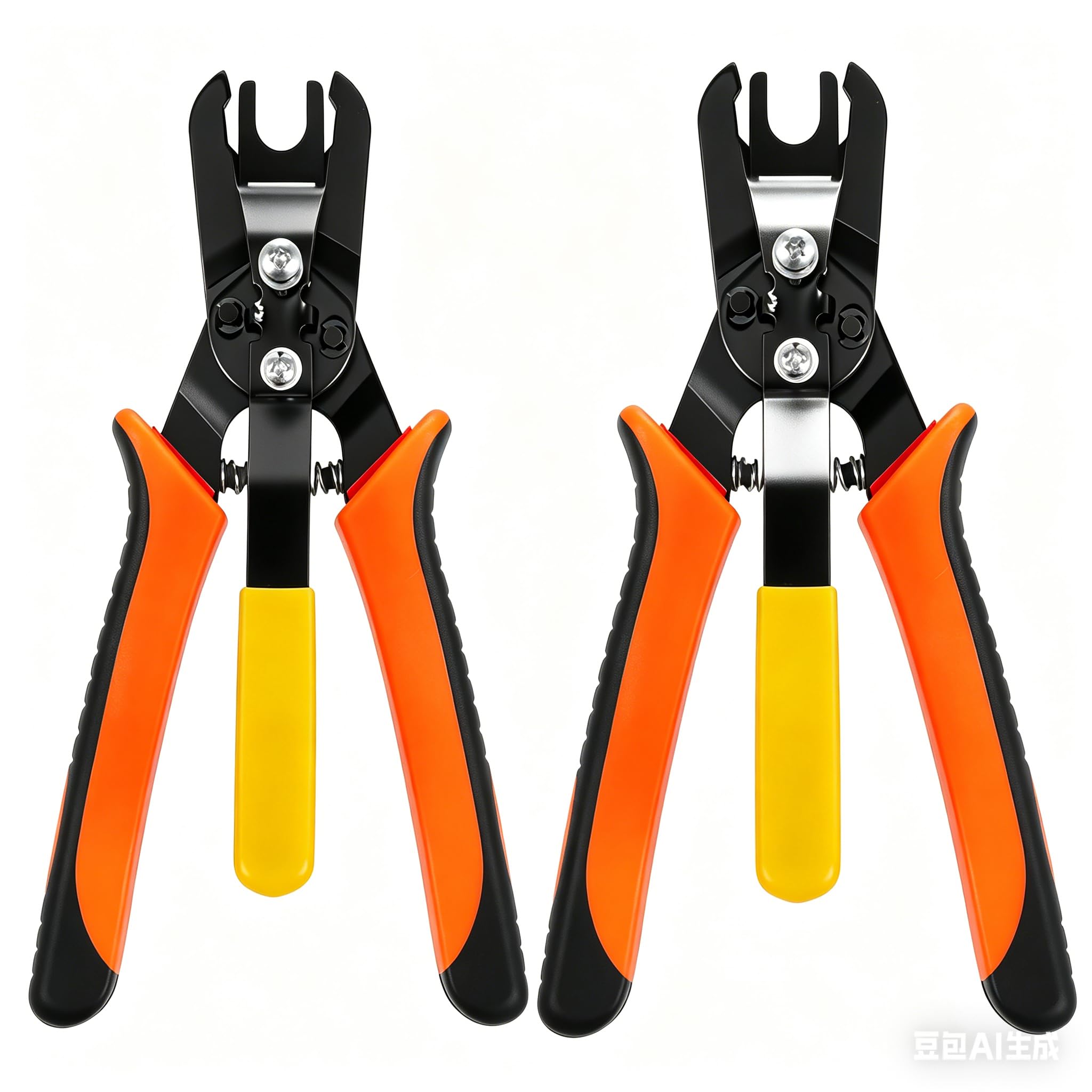 CQDAXUMY front view of pliers showing compact closed profile and portability