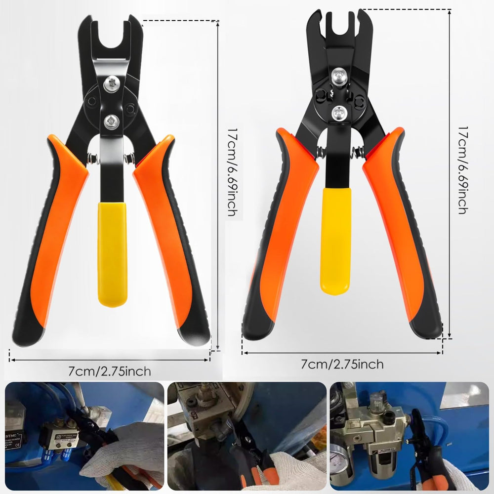 CQDAXUMY pliers disconnecting an air hose showing one-handed convenience