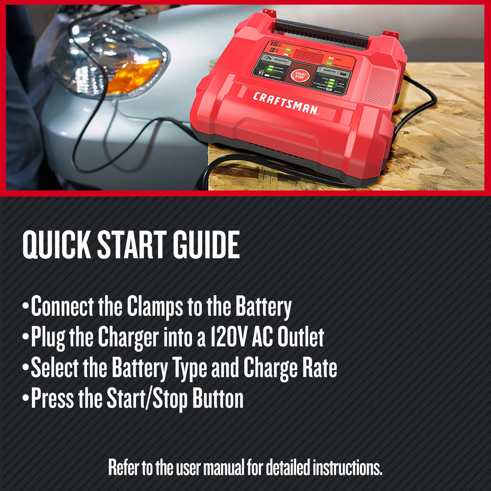 CRAFTSMAN side profile with power cord showing compact storage benefits