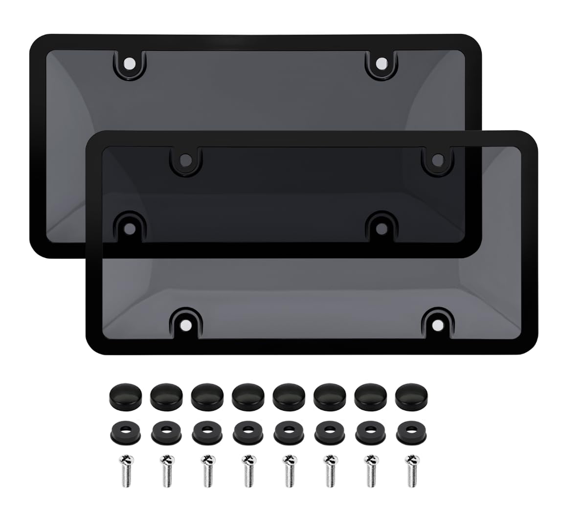 CRAPOZ front view frame installed showing clean fit and improved plate appearance