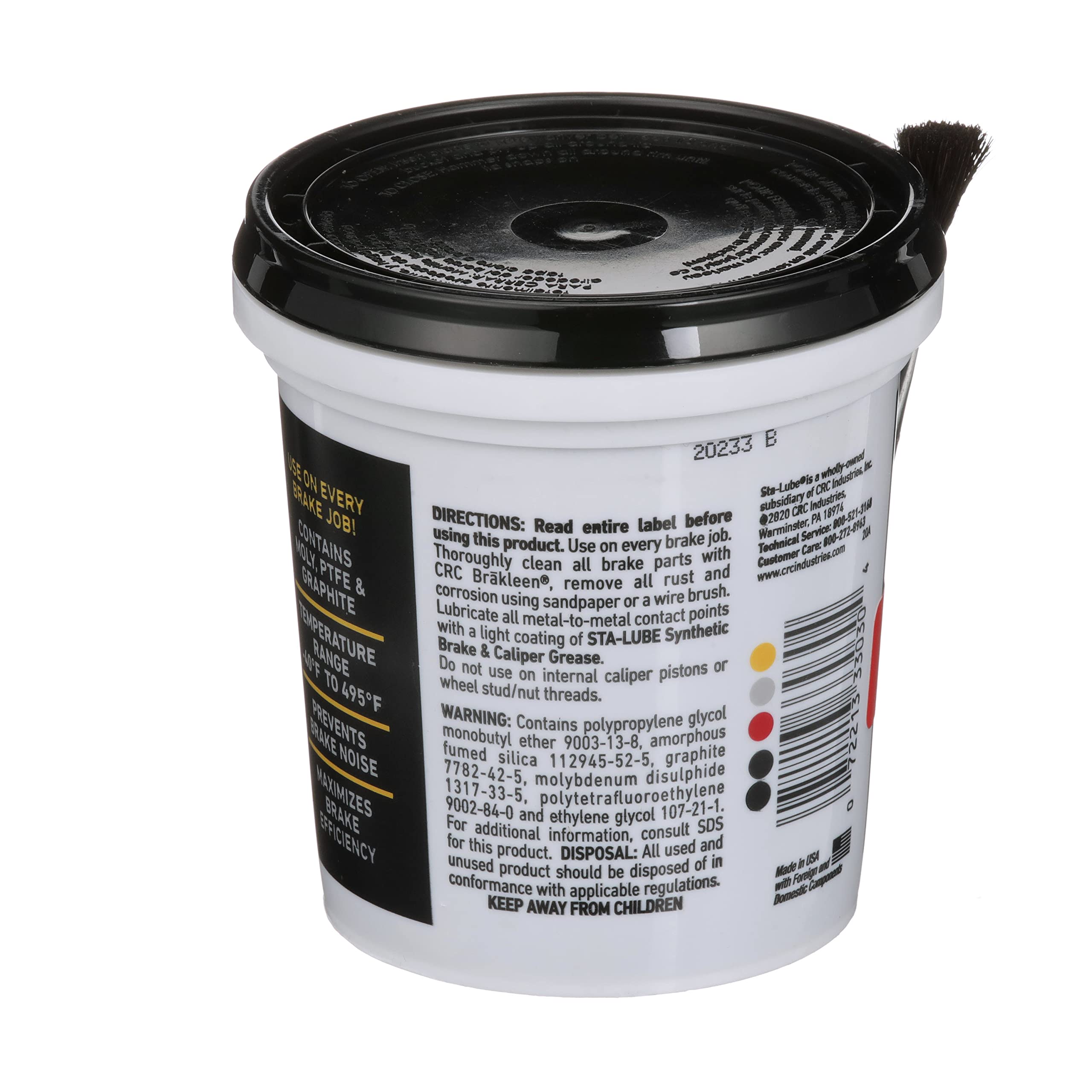 CRC Sta-Lube SL3303 can in hand size comparison, portable for shop or mobile use