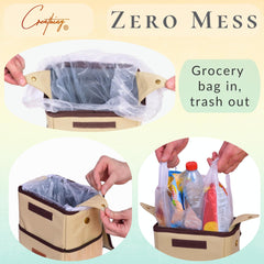 Creathing open lid showing easy access and odor control benefit for fresher interior