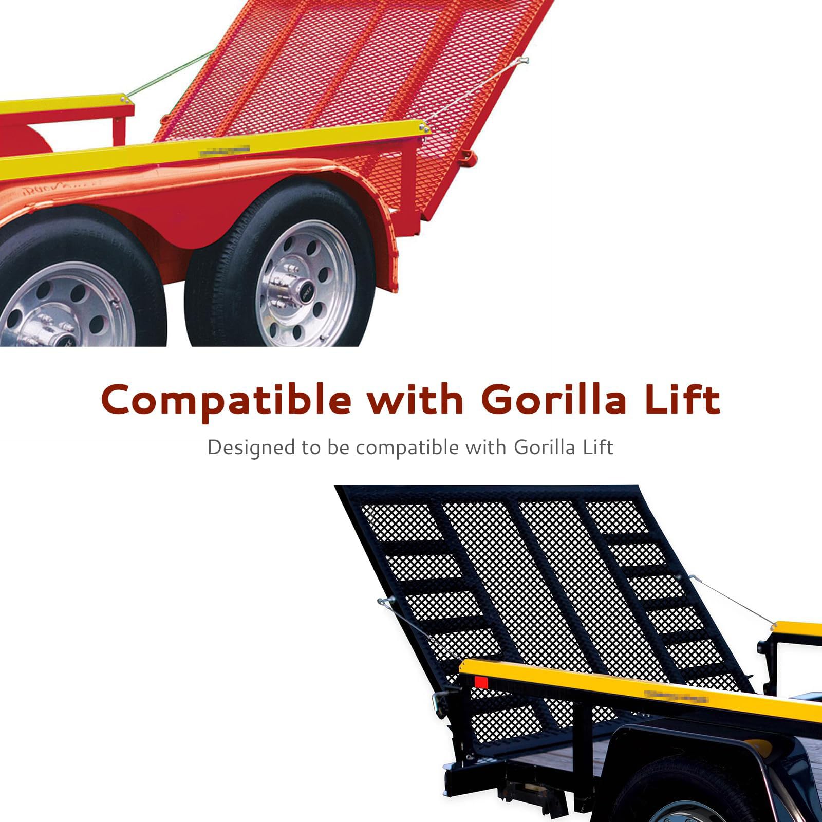 Creative.C kit installed on a trailer tailgate illustrating improved lift control