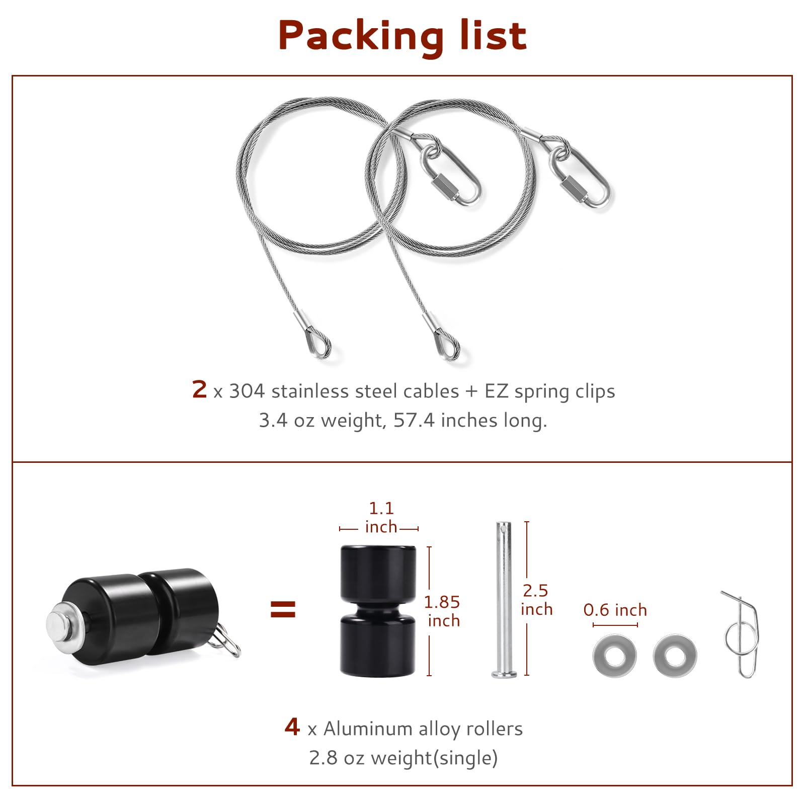 Creative.C clevis pins washers and locking rings layout offering secure vibration-resistant mounting