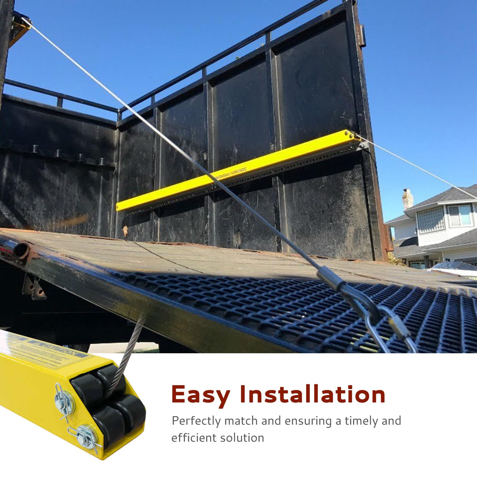 Creative.C installed on utility trailer tailgate showing restored smooth lift and balance