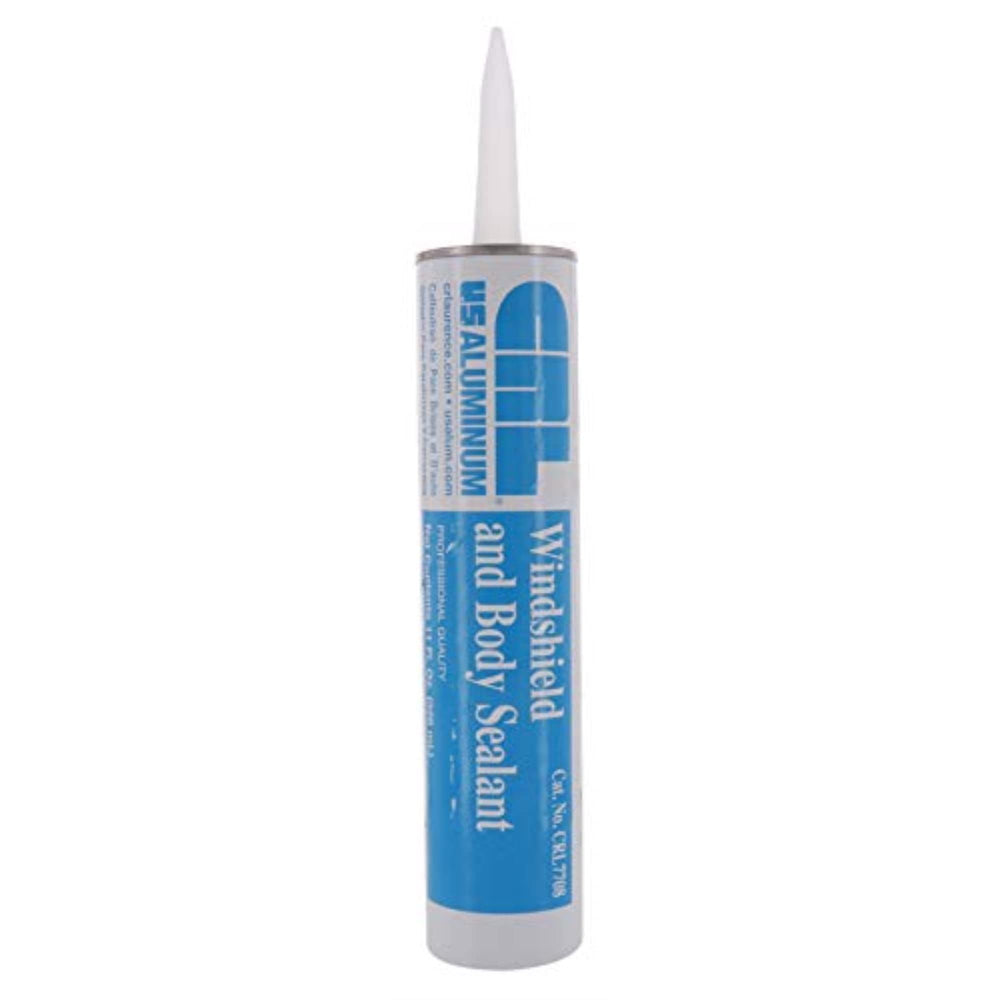 CRL cartridge on windshield installation showing neat bead and fast application benefit
