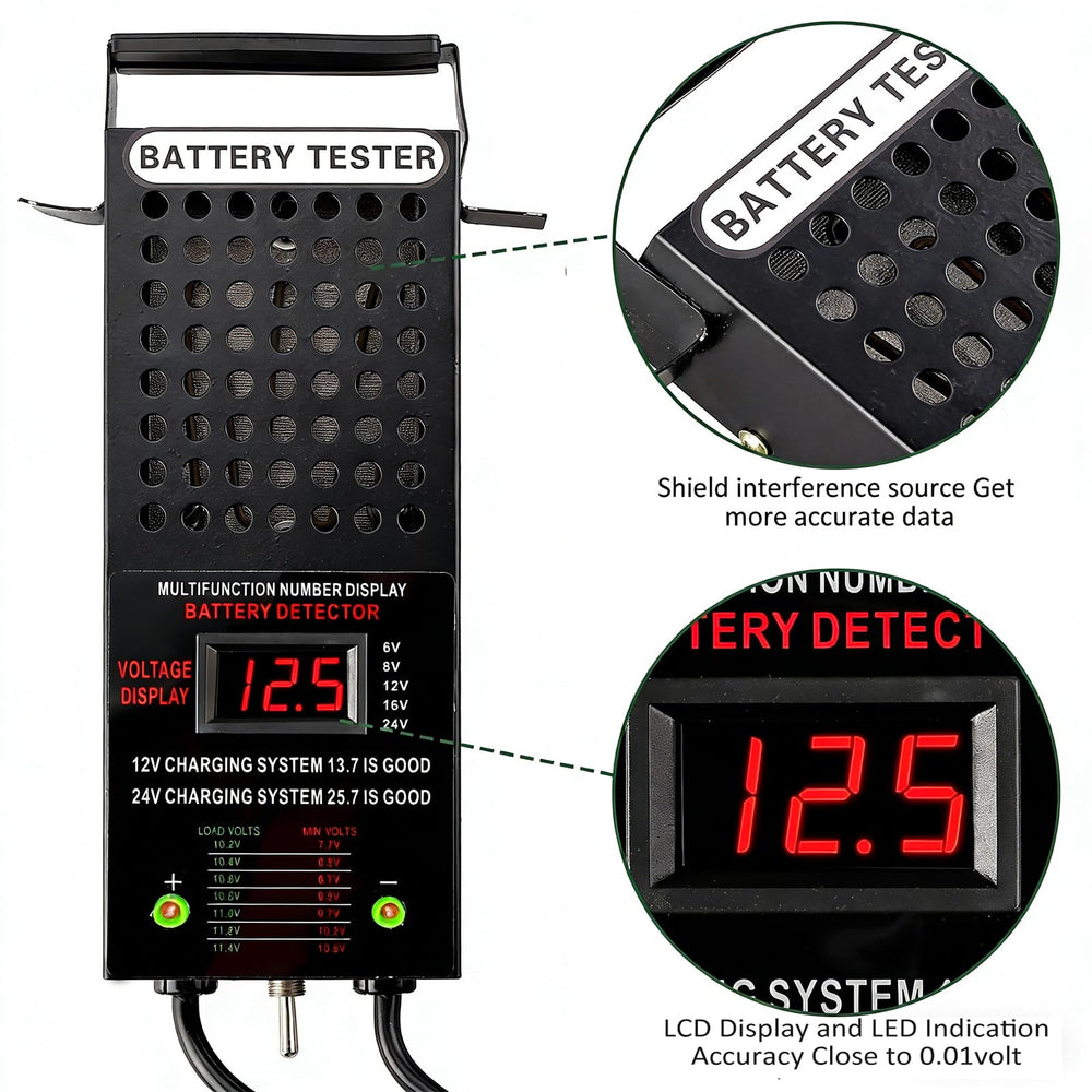 CRLITSIY heavy-duty clamps and cables for secure battery connections