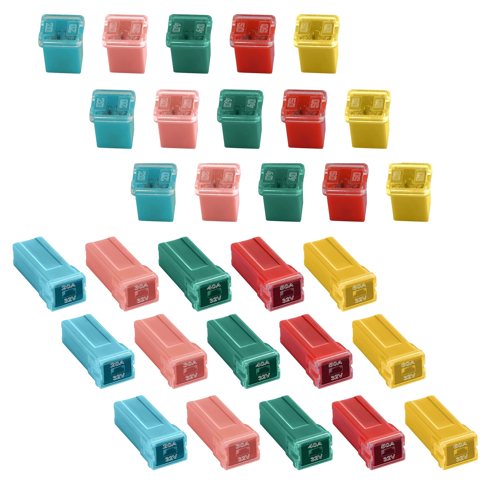 CrocSee close-up of color-coded fuse tips for fast visual identification