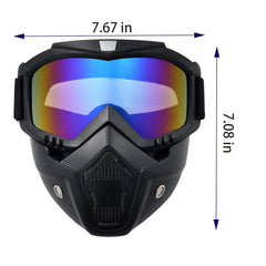 CROSSBODY removable face mask attached for added dust protection