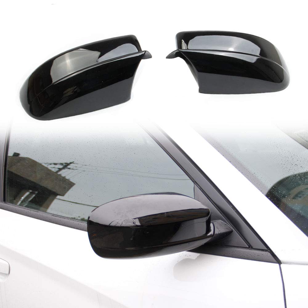 crosselec front view mirror cover showing glossy finish and visual upgrade