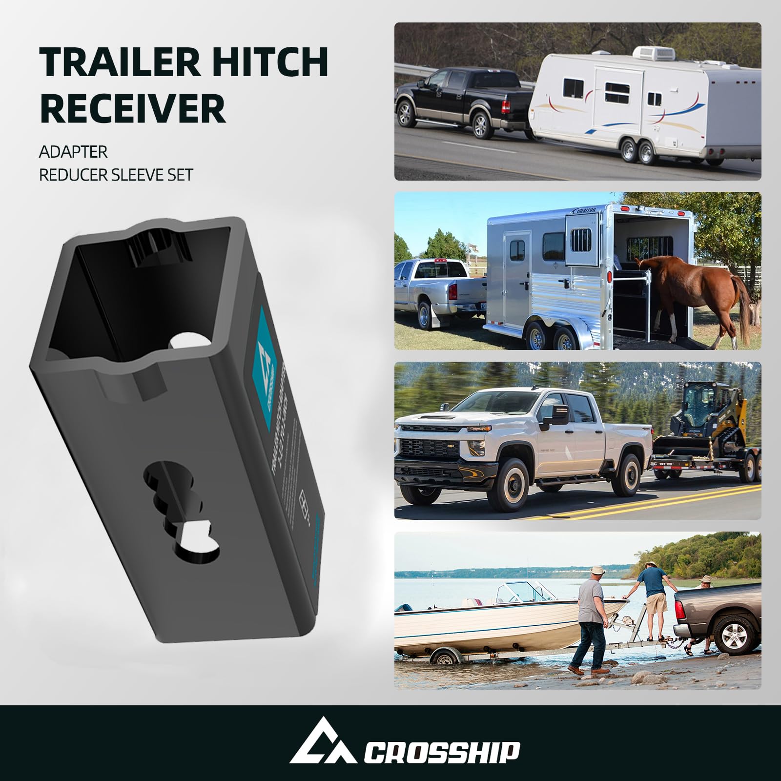 CROSSHIP mounted with bike rack showing reliable attachment and transport convenience
