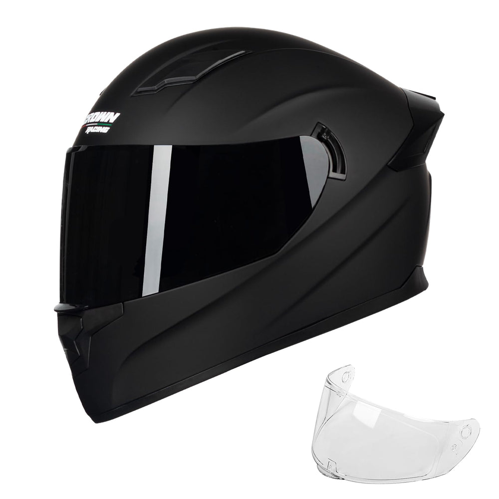 Crown Racing F-700 front view showing full-face coverage and safety
