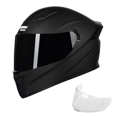 Crown Racing F-700 front view showing full-face protection and DOT compliance benefit