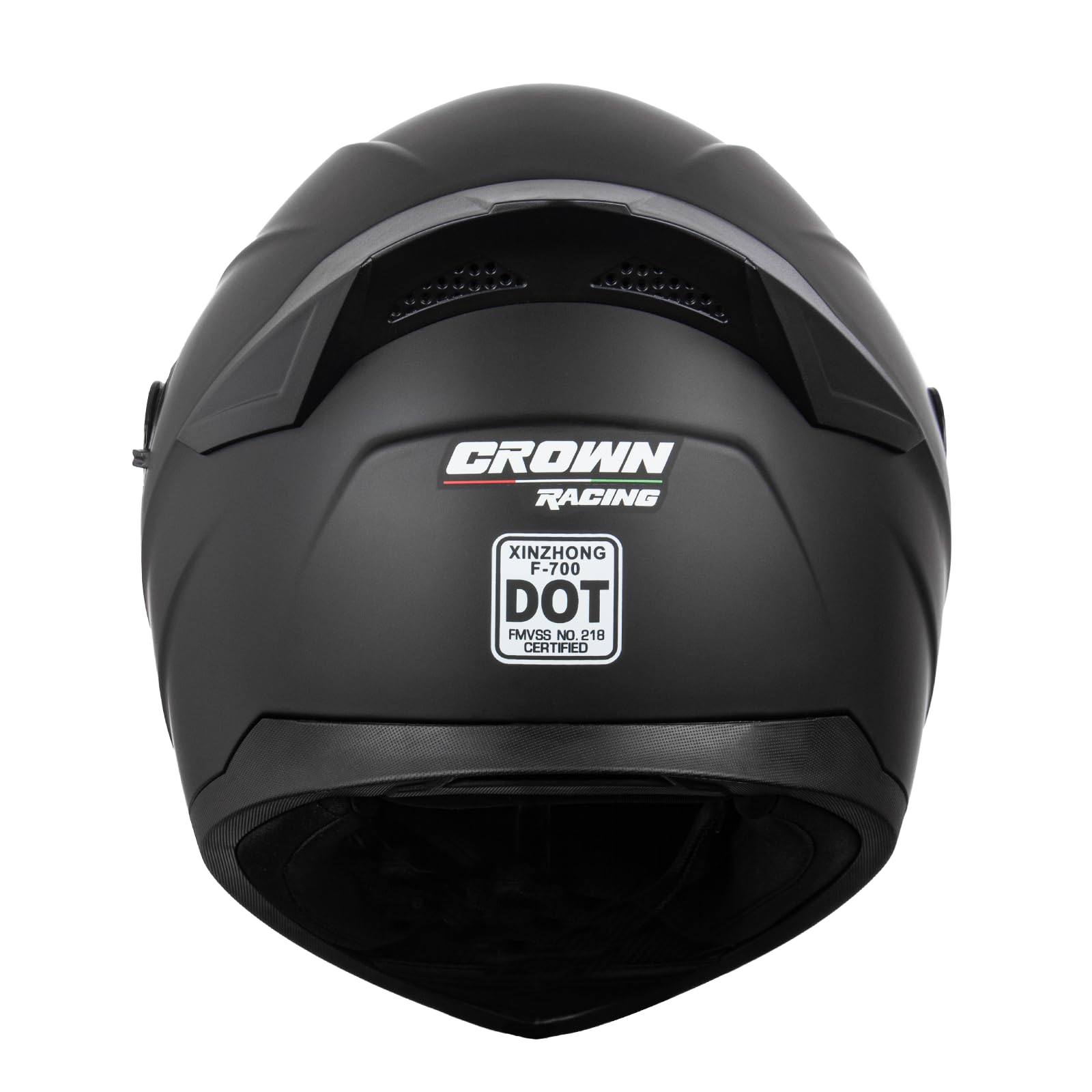 Crown Racing F-700 mounted on motorcycle illustrating ready-to-ride practicality