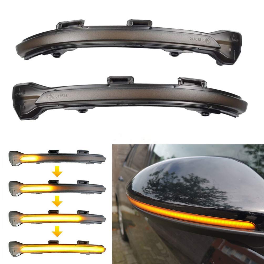 csslyzl front view installed mirror indicator showing modern look and improved visibility