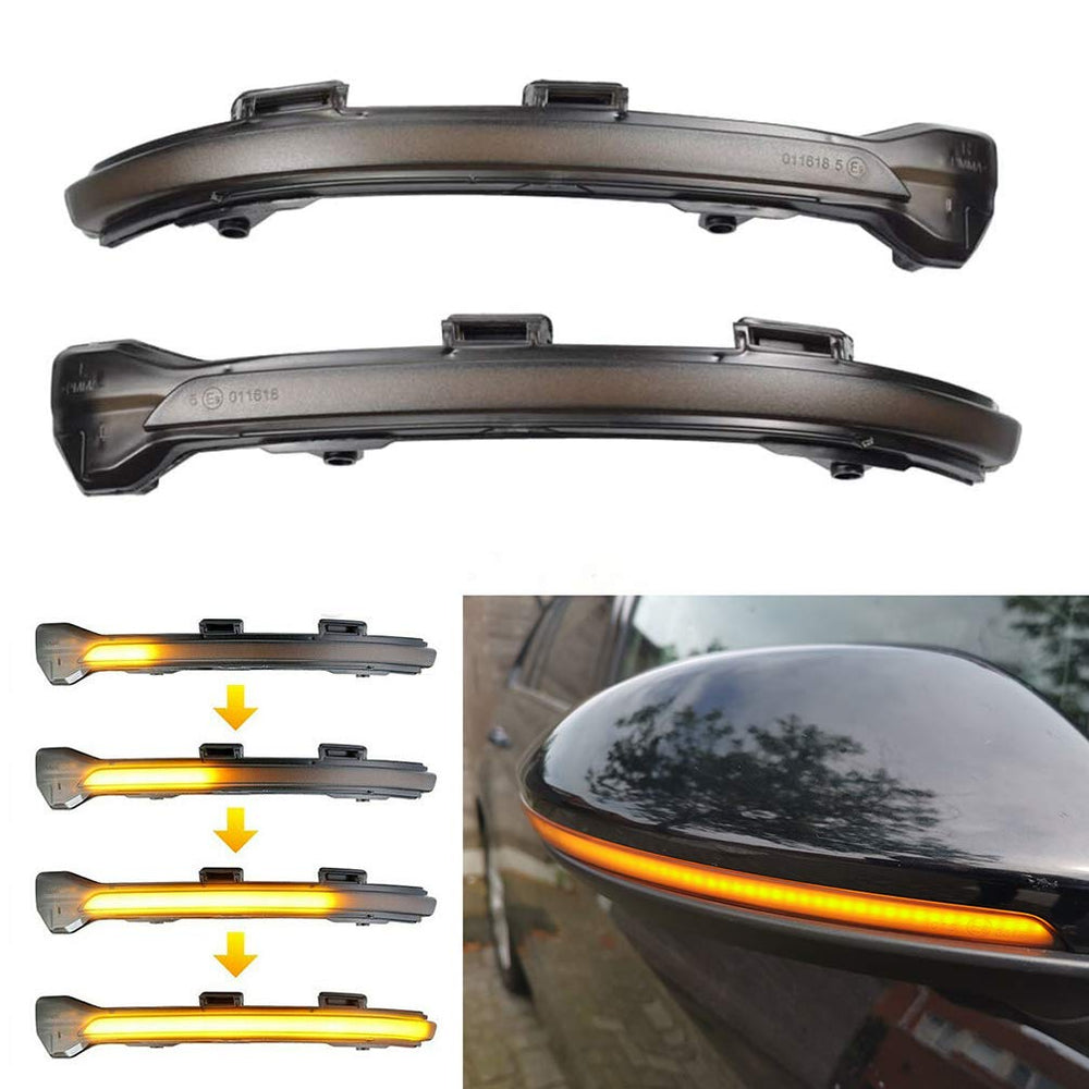 csslyzl front view installed mirror indicator showing modern look and improved visibility