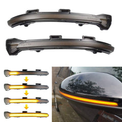 csslyzl front view installed mirror indicator showing modern look and improved visibility