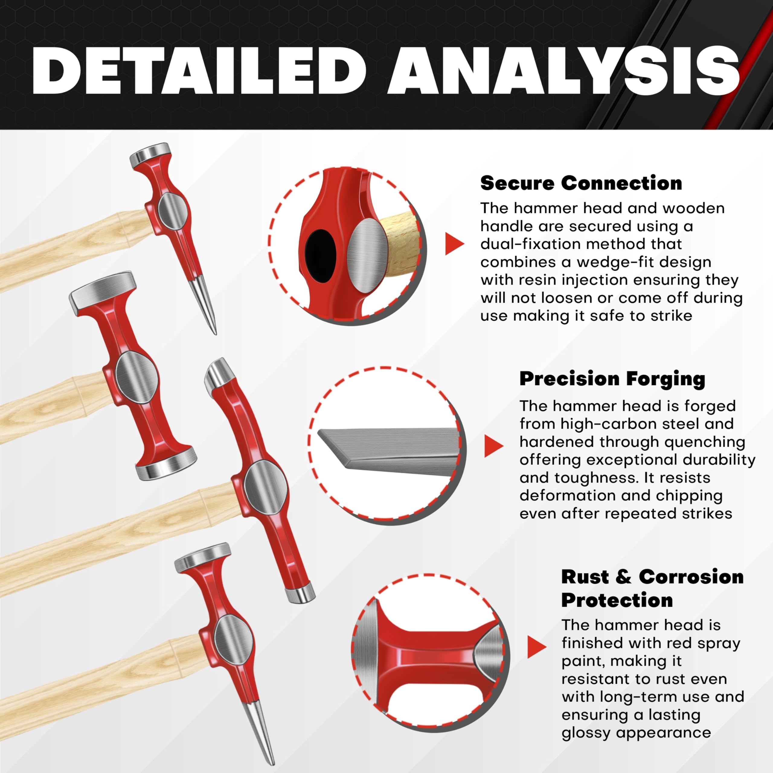 C&T interior case layout keeps hammers and dollies secure for transport