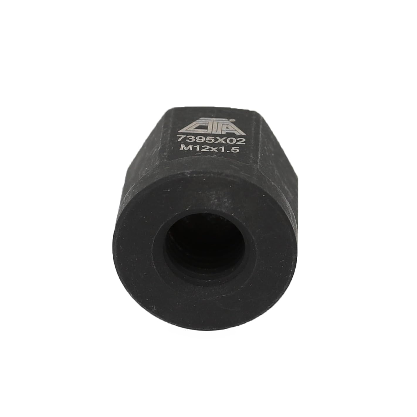 CTA Tools nut threaded on a control arm stud with an impact hammer poised, enabling safe separation