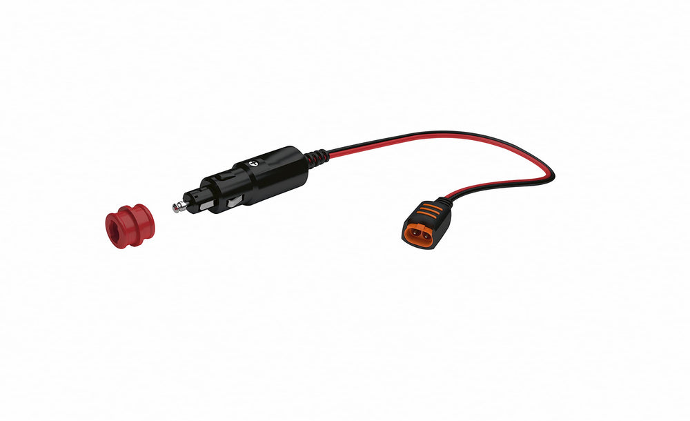 CTEK Cig-Plug front socket showing neat permanent 12V inlet and easy access