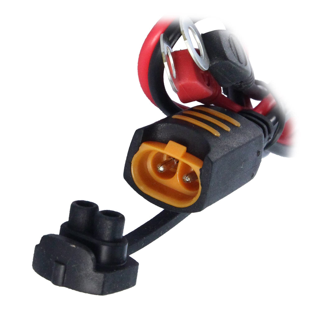 CTEK eyelet 8mm close‑up showing metal ring and bolt hole, secure permanent connection