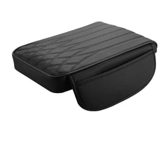 Culycey front view of console cover showing sleek black leather and neat finish for protection