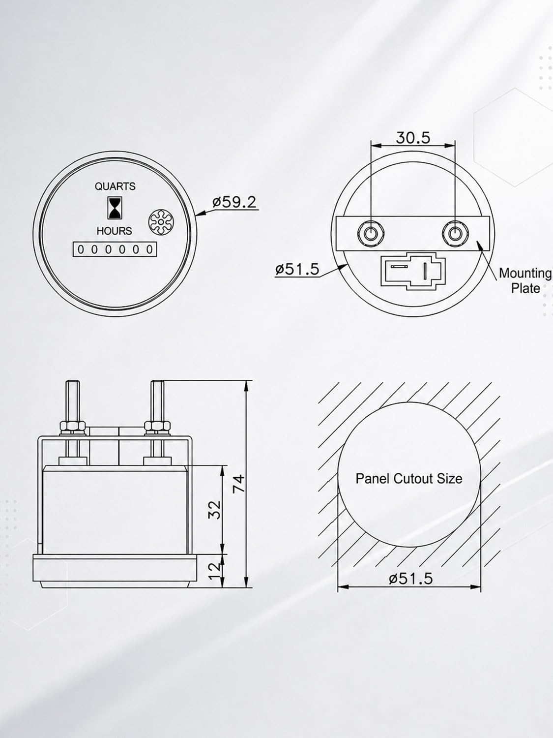 Cunyuer installed in boat dash demonstrating secure mounting and corrosion resistance