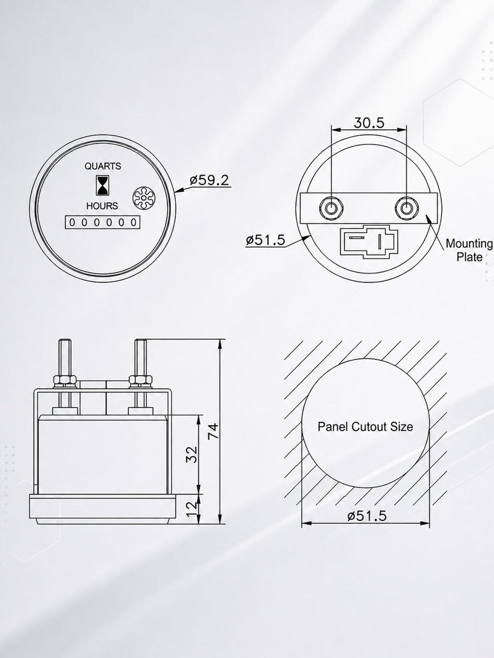 Cunyuer installed in boat dash demonstrating secure mounting and corrosion resistance