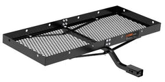 CURT 18110 close-up of mesh floor and edge showing durable anti-corrosion finish