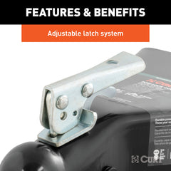 CURT 25210 powder-coat finish detail showing corrosion resistance benefit
