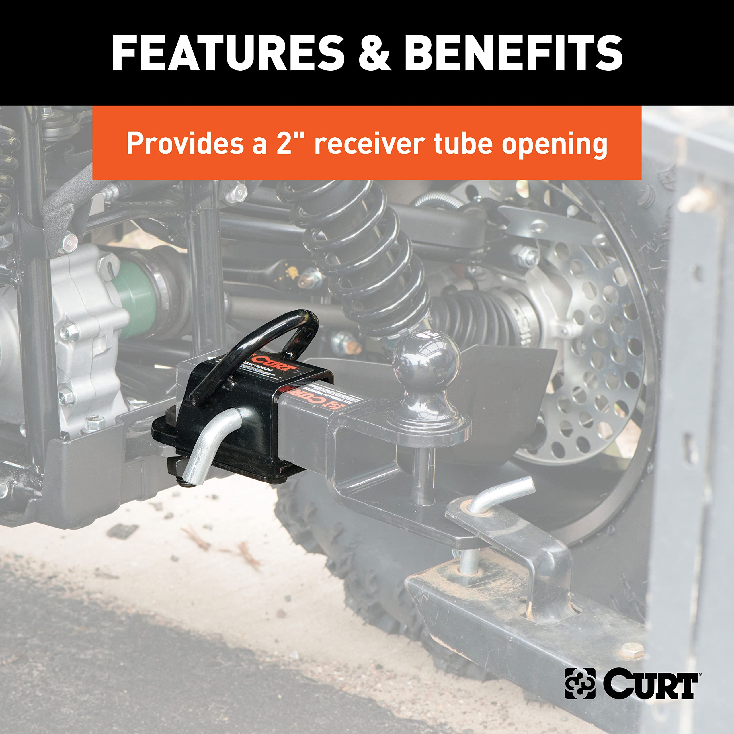 CURT 45006 side profile showing high-strength steel construction benefits