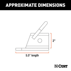 CURT 45006 stabilization plate detail reducing side-to-side hitch play