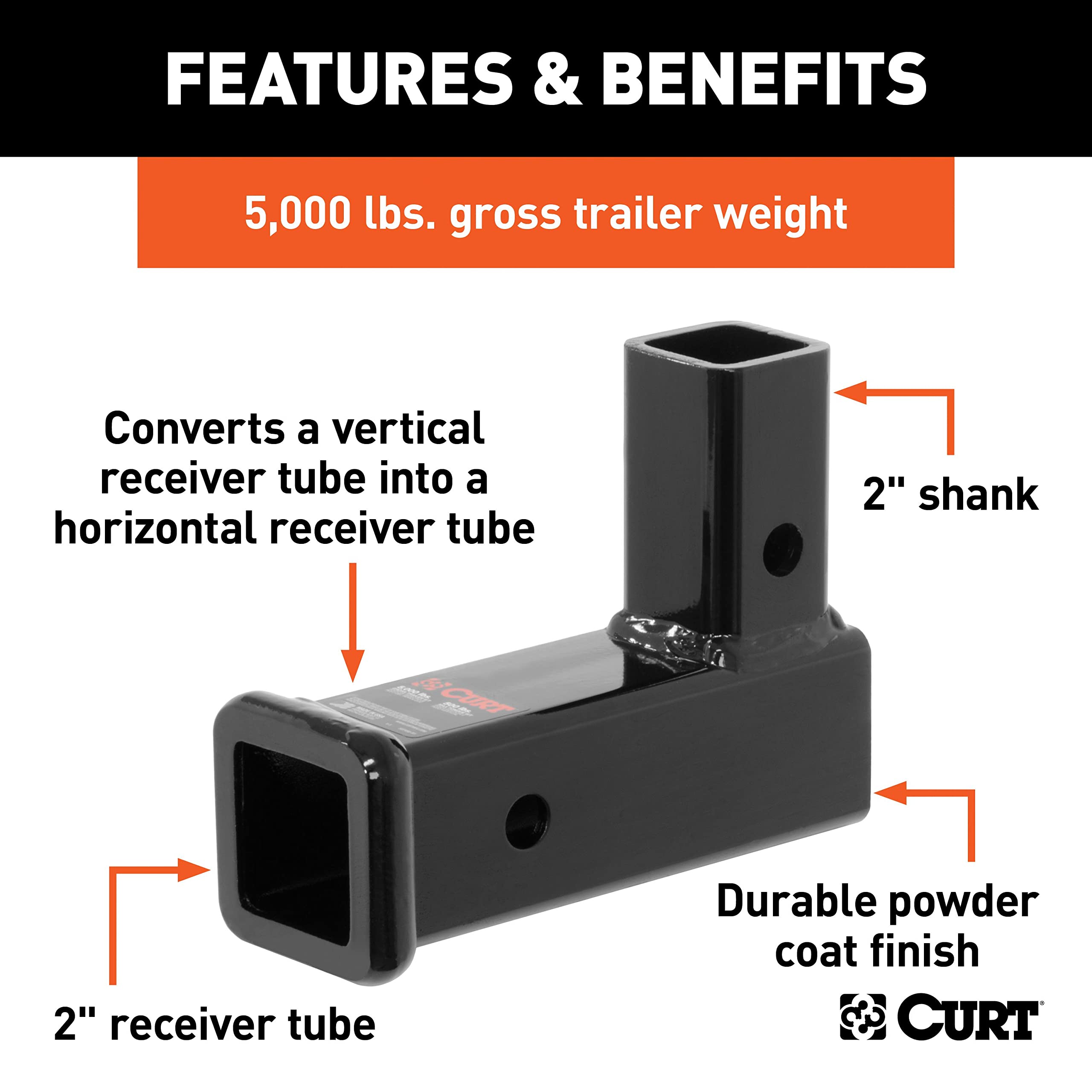 CURT adapter installed in vehicle demonstrating practical towing setup benefit